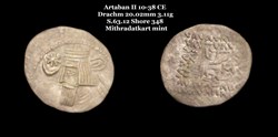 [S.63.12] Drachme Artaban II