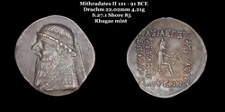 [S.27.1] Drachme Mithradates II