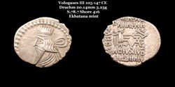 [S.78.7] Drachme Vologases III