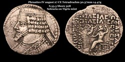 [S.55.5] Tétradrachme Phraates IV