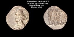 [S.40.5] Drachme Mithridates III