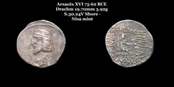[S.30.24v] Drachme Arsacès XVI