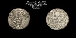 [S.54.12] Drachme Phraates IV