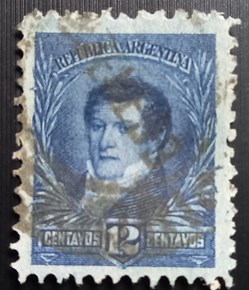 1892 -1897 Belgrano WM: 2 Modèle: Belgrano Perforation: 11½-12