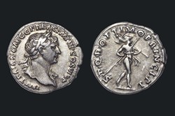 Denier Trajan S P Q R OPTIMO PRINCIPI