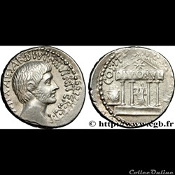 denier d'Octave, 36 av. J.-C.