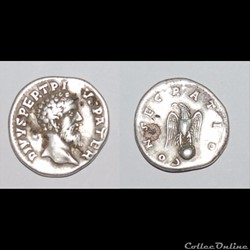 Pertinax - denier - CONSECRATIO
