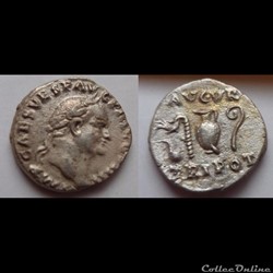 Vespasien - denier- AVGVR TRI POT