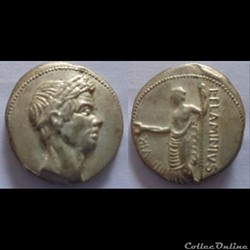 Flaminius Chilo - Denier - Jules César
