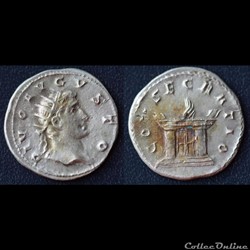 Trajan Dèce pour Auguste - Antoninien - CONSECRATIO
