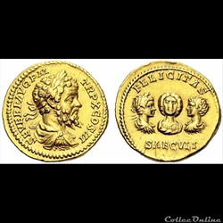 Septime Sévère - Aureus regravé