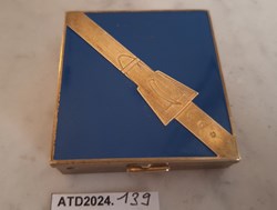 ATD2024.139  Poudrier bleu et or Majestic