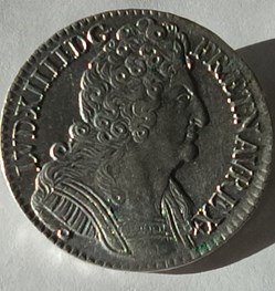 Louis XIV 1/2 Ecu 3 couronnes 1710A