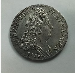 Louis XIV 10 sols insignes 1703A