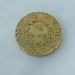 20 F Napoléon tête nue 1807A