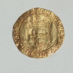 Louis XII Ecu or soleil St André de Villeneuve les Avignon