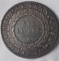 Louis XVI Ecu 6 livres 1793A