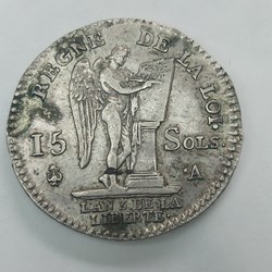Louis XVI 15 sols au génie 1791A