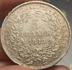 5 Francs Ceres 1849A