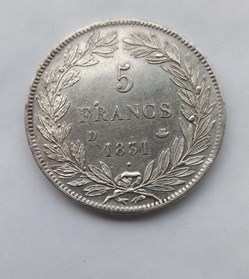 5 Francs Louis Philippe 1831D