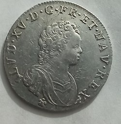 Louis XV 1/4 écu Vertugadin 17179