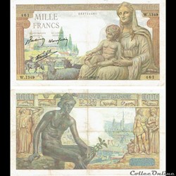 1 000 francs type 1942 "Déméter"