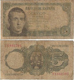 Espagne 5 Pesetas