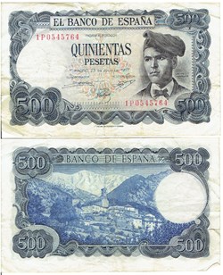 Espagne 500 Pesetas 1971