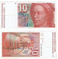 Suisse 10 Francs type 1976-79