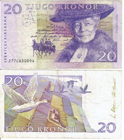 SUÈDE Billet de 20 Kronor