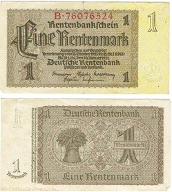 Allemagne 1  Rentenmark, 1937