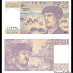 20 francs type 1980 "Debussy"