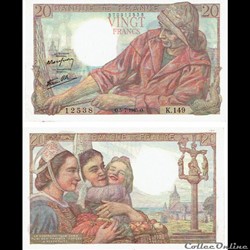 20 francs type 1942 "Pêcheur"
