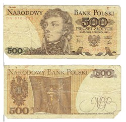 POLOGNE-500 Zlotych