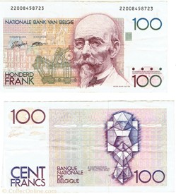 Belgique 100 Francs type 1981-82