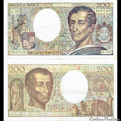 200 francs type 1981 "Montesquieu"