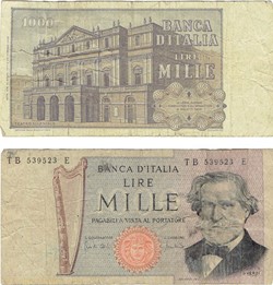 ITALIE  1000 lire