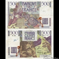 500 francs type 1945 "Chateaubriand"