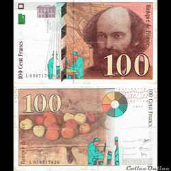 100 francs type 1997 "Cézanne"