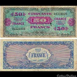 50 francs type 1945 "Fabrication américaine"
