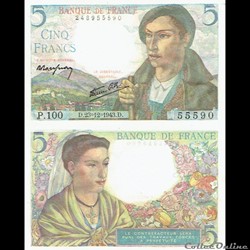 5 francs type 1943 "Berger pyrénéen"