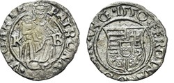 Hungary: 1550-KB silver denar of Ferdinand I, Holy Roman Emperor