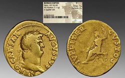 Roman Empire: ca. 54-68 AD gold aureus of Nero