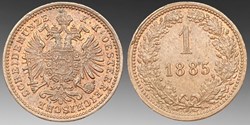 Austria: copper kreuzer of Franz Joseph I, 1885