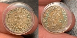 Hungary: 1541-KB silver denar of Ferdinand I, Holy Roman Emperor