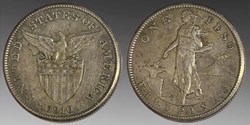 Philippines (US Administration): silver peso, 1910-S