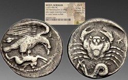 Greece (Sicily, Akragas): ca. 425-406 BC silver hemidrachm