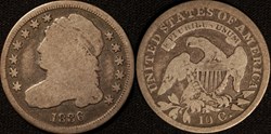 United States: 1836 silver Capped Bust dime