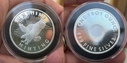 United States (private mint, Sunshine Minting) undated (ca. 2020s) silver round (1 ounce, .999 fine)