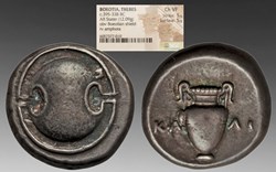 Greece (Boeotia, Thebes): ca. 395-338 BC silver stater, ex-Eric P. Newman collection